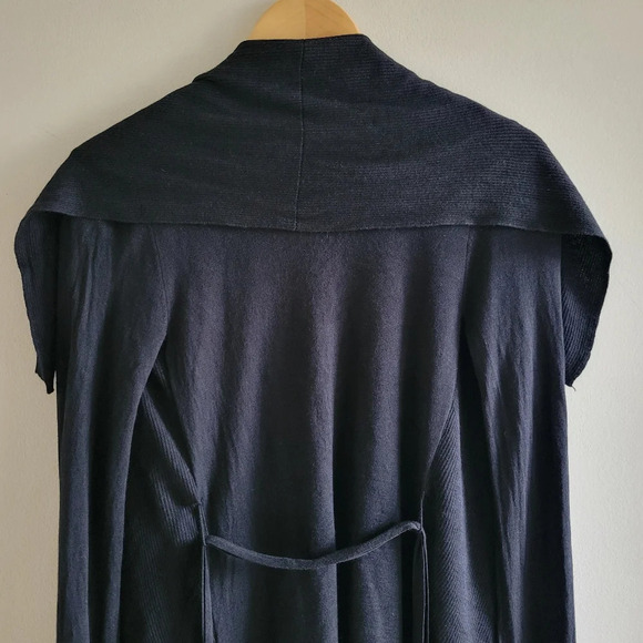 Aritzia Talula Babaton Open Drape Lagenlook Cardigan Silk Blend Basic - Picture 6 of 10